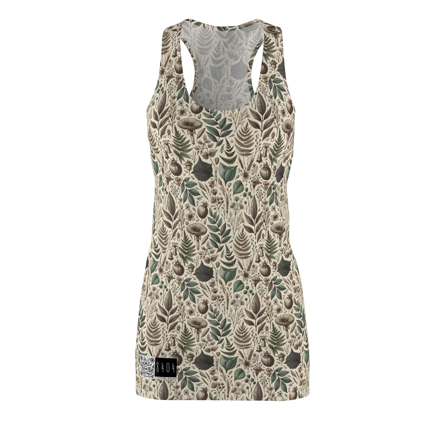 Sustainable Streetwear Modern Eco-Conscious Women's Cut & Sew Racerback Dress - 8404 Design-57
