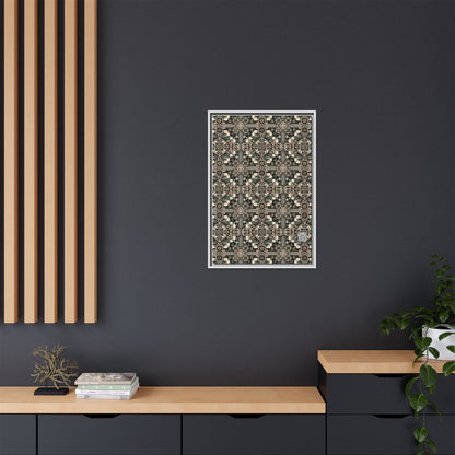Cyber Garden Party Tech Garden Extravaganza Matte Canvas, Framed (multi-Color) - 8404 Design-66 A