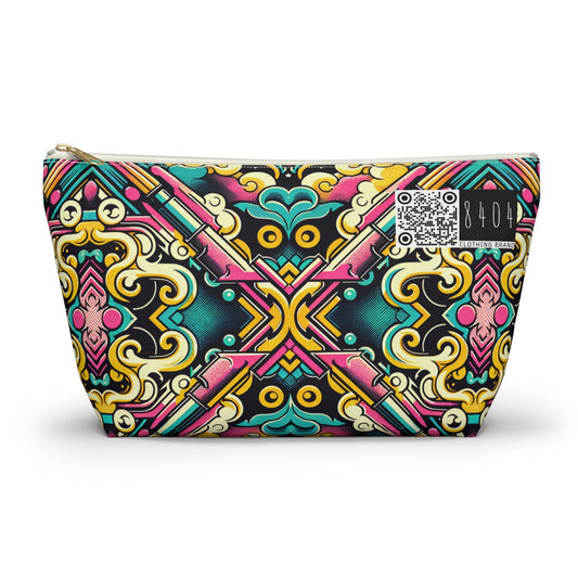 Neon Pop Art Revival Pop Culture Retro Accessory Pouch W T-Bottom - 8404 Design-59