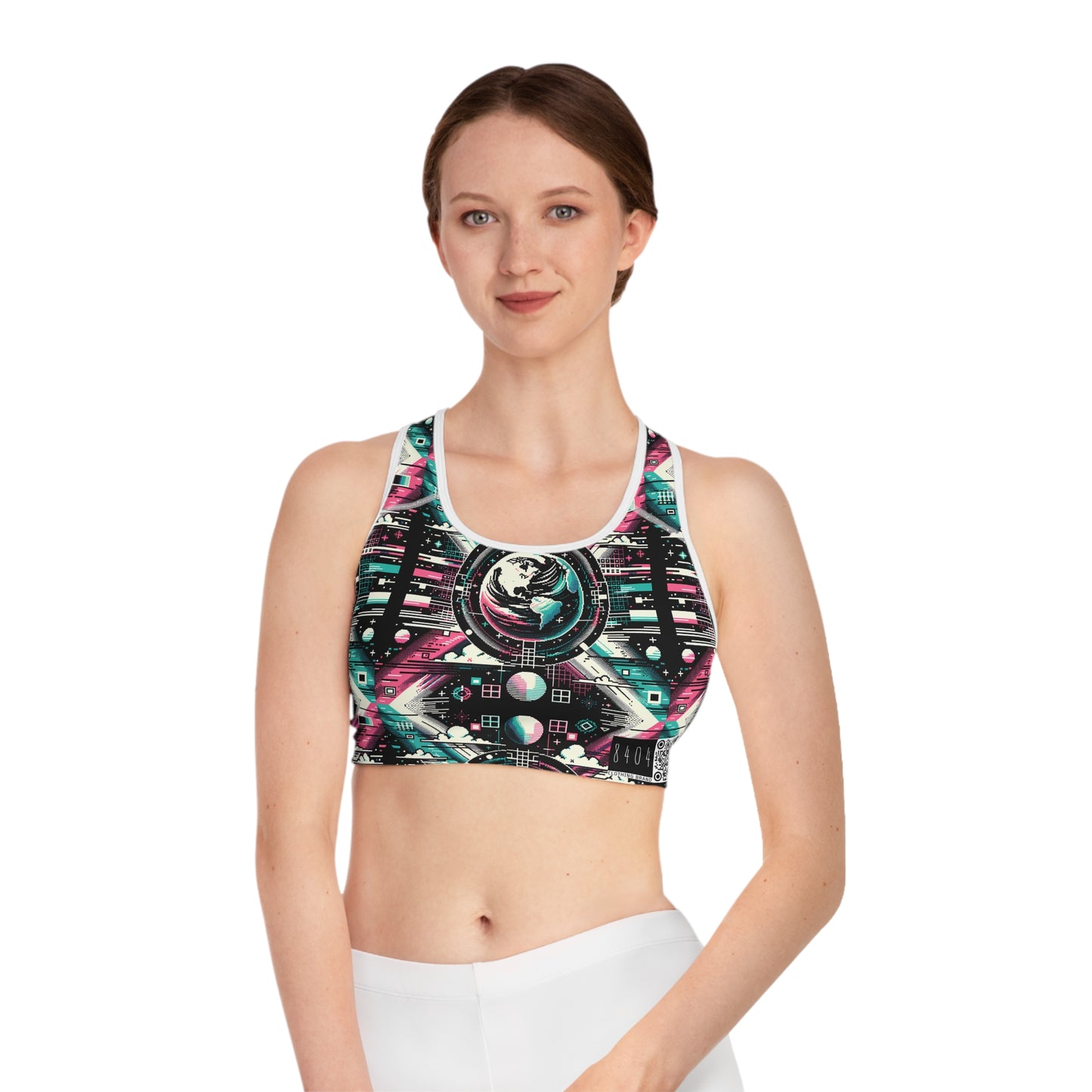 Digital Artistry Digital-native Streetwear Sports Bra - 8404 Design-62