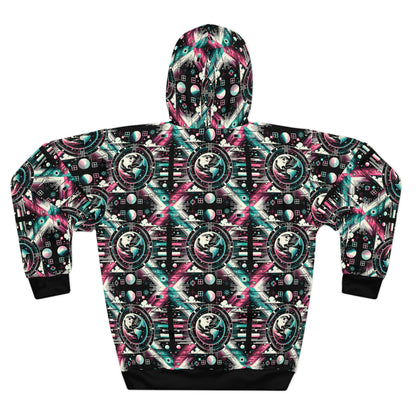 Digital Artistry Digital-native Streetwear Pullover Hoodie - 8404 Design-62