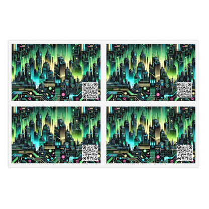 Cyber Punk Graphics Tech-Inspired Cyberpunk Sticker Sheets - 8404 Design-54