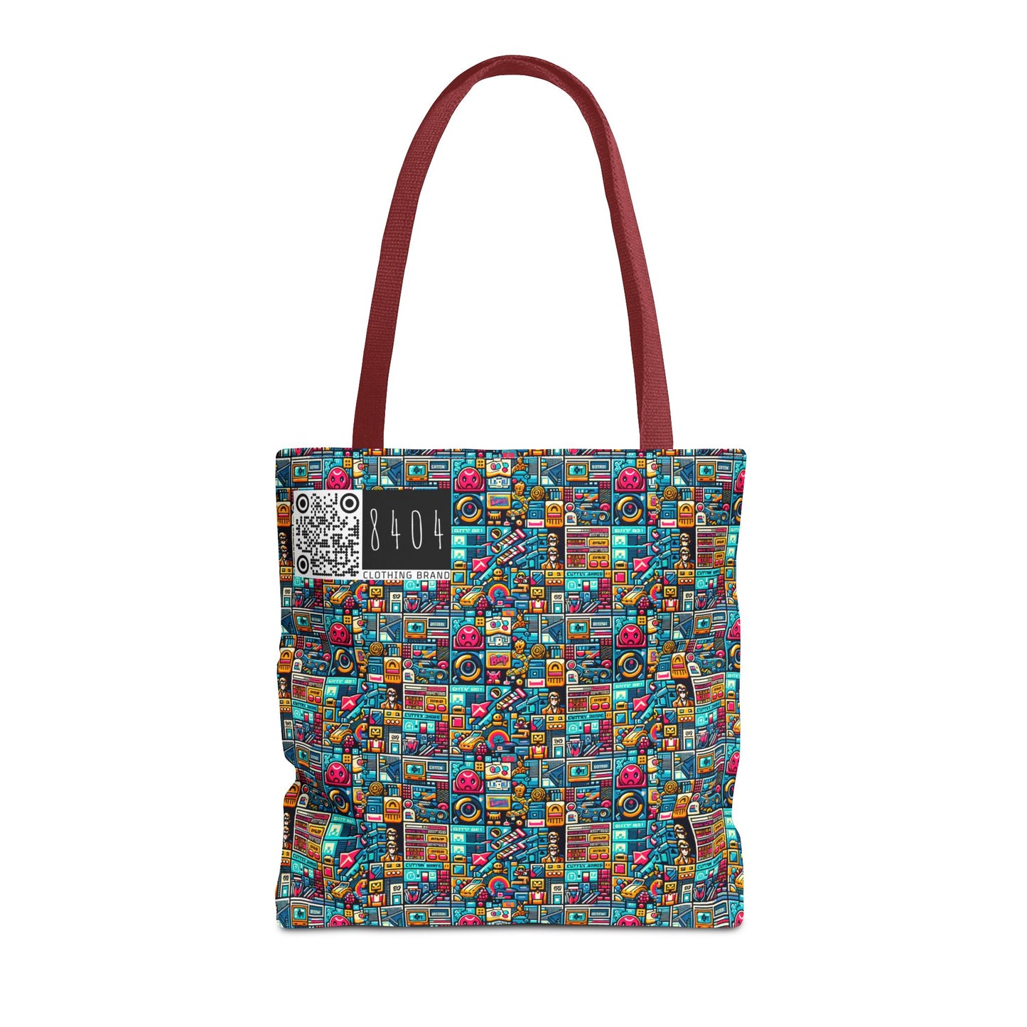Digital Pop Culture Mashup Maximalist Pop Tote Bag - 8404 Design-47