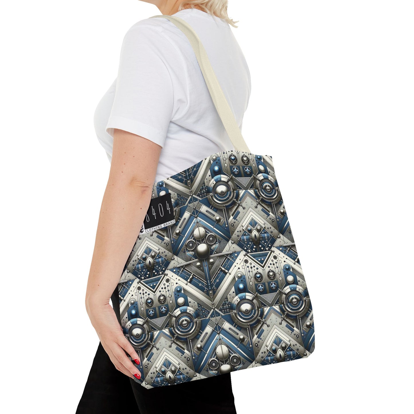 Tech Utility Fusion Tech-Forward Utility With a Futuristic Edge Tote Bag - 8404 Design-63