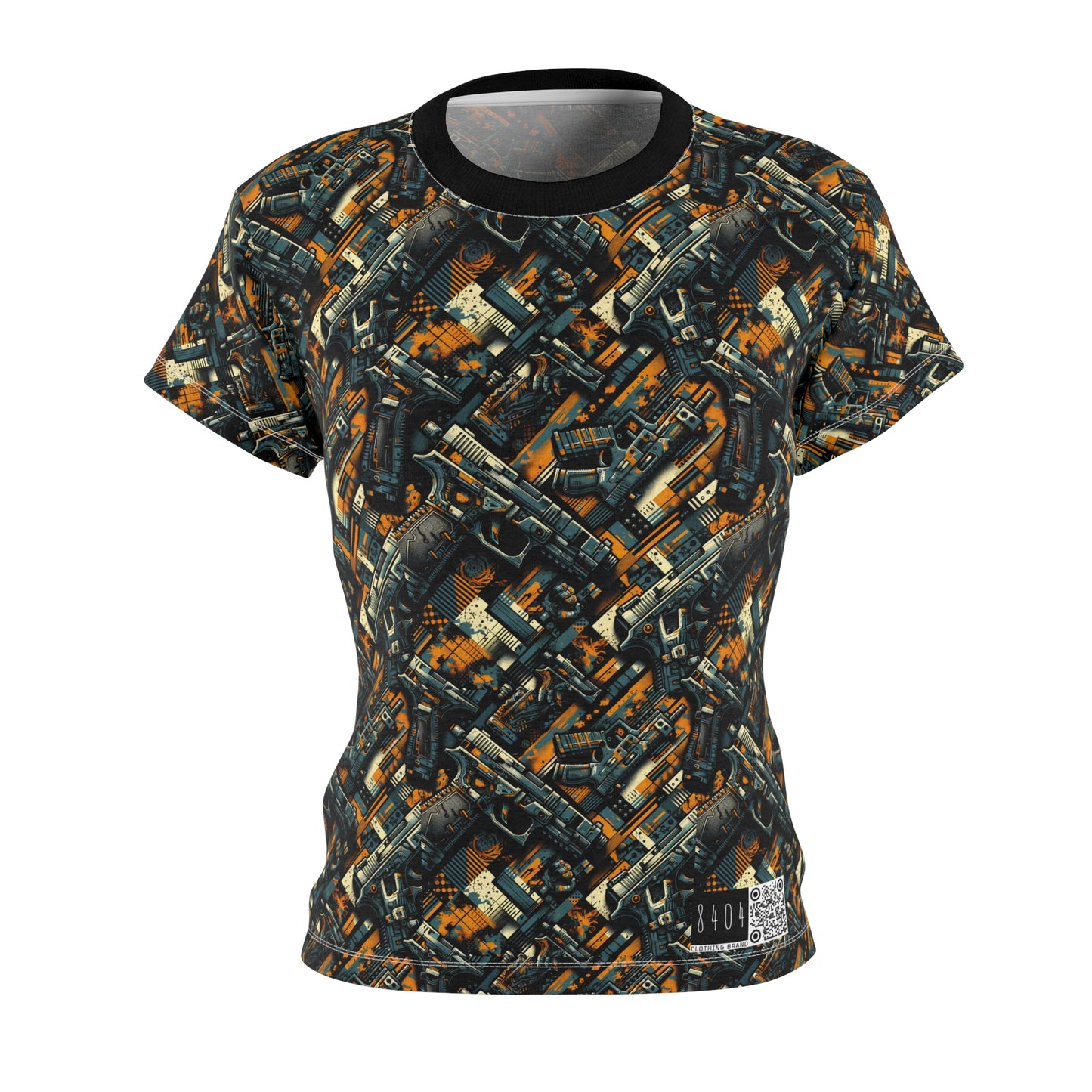 Digital Punk Futuristic Grunge Women's Cut & Sew Tee - 8404 Design-47