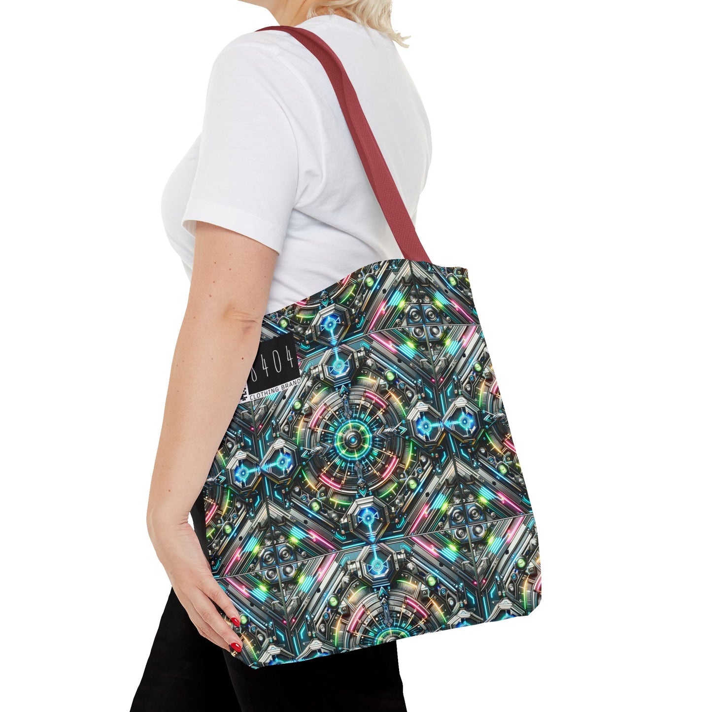 Tech-Infused Futurism Futuristic Tech Tote Bag - 8404 Design-53