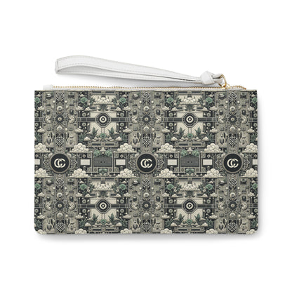 Cyber Garden Party Tech Garden Extravaganza Clutch Bag - 8404 Design-54