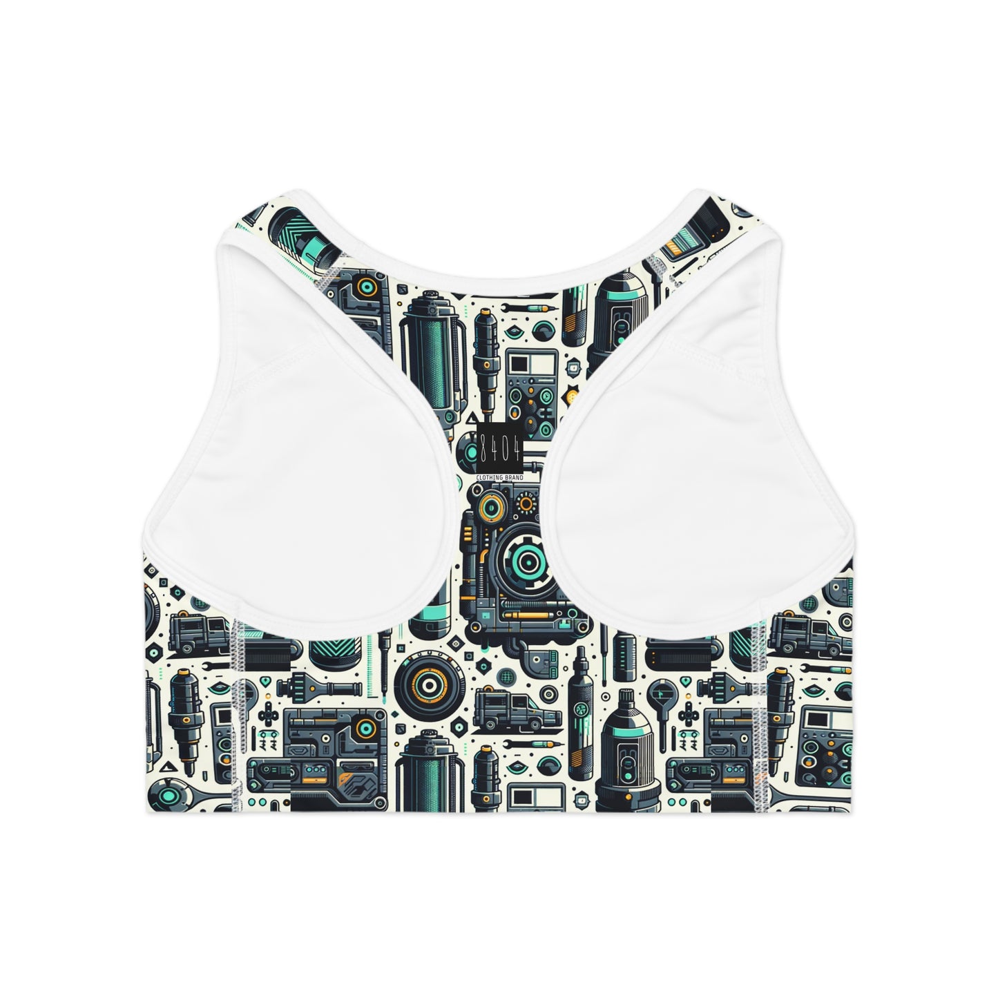 Tech Utility Fusion Modern Tech Streetwear Sports Bra - 8404 Design-53