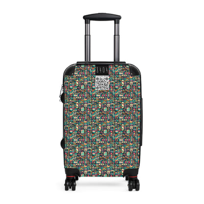 Skate Culture Revival Urban Retro Cool Suitcase - 8404 Design-61