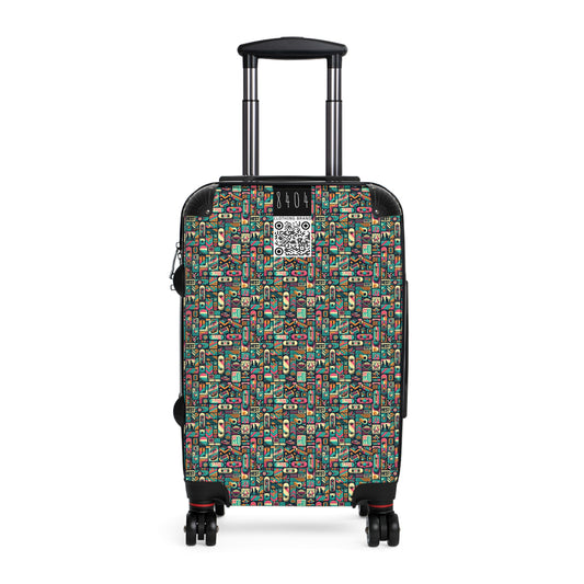 Skate Culture Revival Urban Retro Cool Suitcase - 8404 Design-61