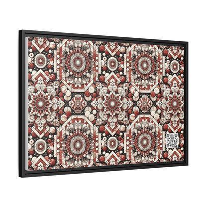 Neo Jomon Sculptural Aesthetics Artisanal Streetwear Matte Canvas, Framed (multi-Color) - 8404 Design-55 A