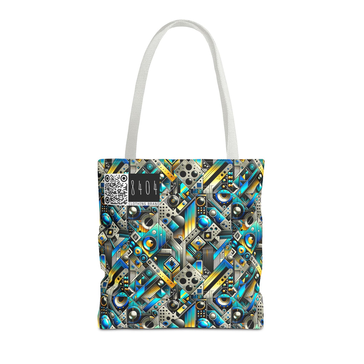 Tech Art Fusion Tech-Forward Streetwear Tote Bag - 8404 Design-50