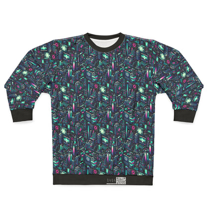 Digital Rebellion Tech-Inspired Streetwear Sweatshirt - 8404 Design-58
