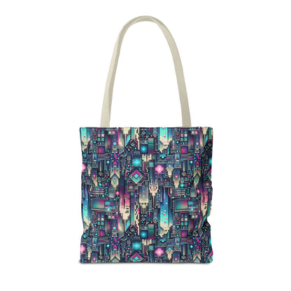 Digital Renaissance Tech-Forward Maximalism Tote Bag - 8404 Design-56