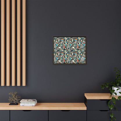Digital Street Art Urban Street Style Matte Canvas, Framed (multi-color) - 8404 Design-81 B