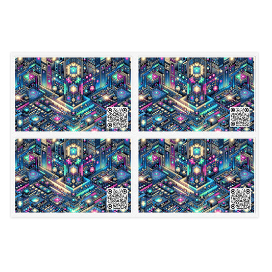 Digital Renaissance Tech-Forward Maximalism Sticker Sheets - 8404 Design-50