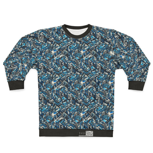 Tech Urban Camo Tech-Forward Streetwear With a Futuristic Military Edge Sweatshirt - 8404 Design-51