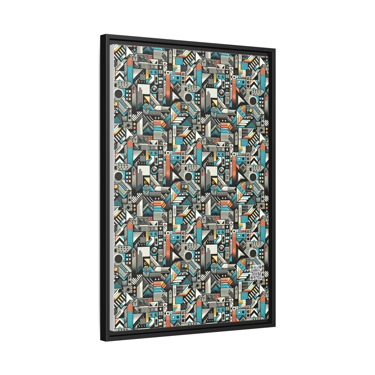 Digital Street Art Urban Street Style Matte Canvas, Framed (multi-color) - 8404 Design-81 A