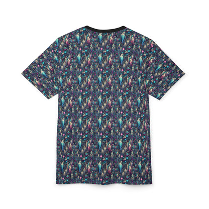 Digital Renaissance Tech-Forward Maximalism Unisex Cut & Sew Tee - 8404 Design-56