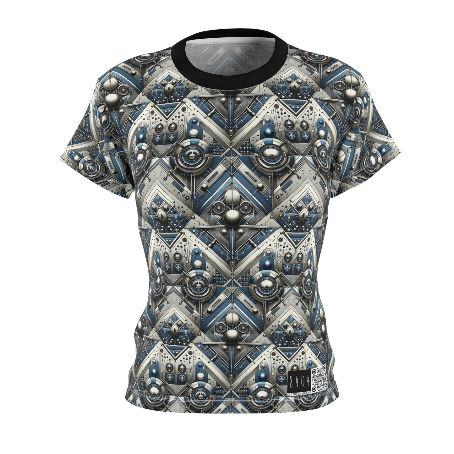 Tech Utility Fusion Tech-Forward Utility With a Futuristic Edge Women's Cut & Sew Tee - 8404 Design-63