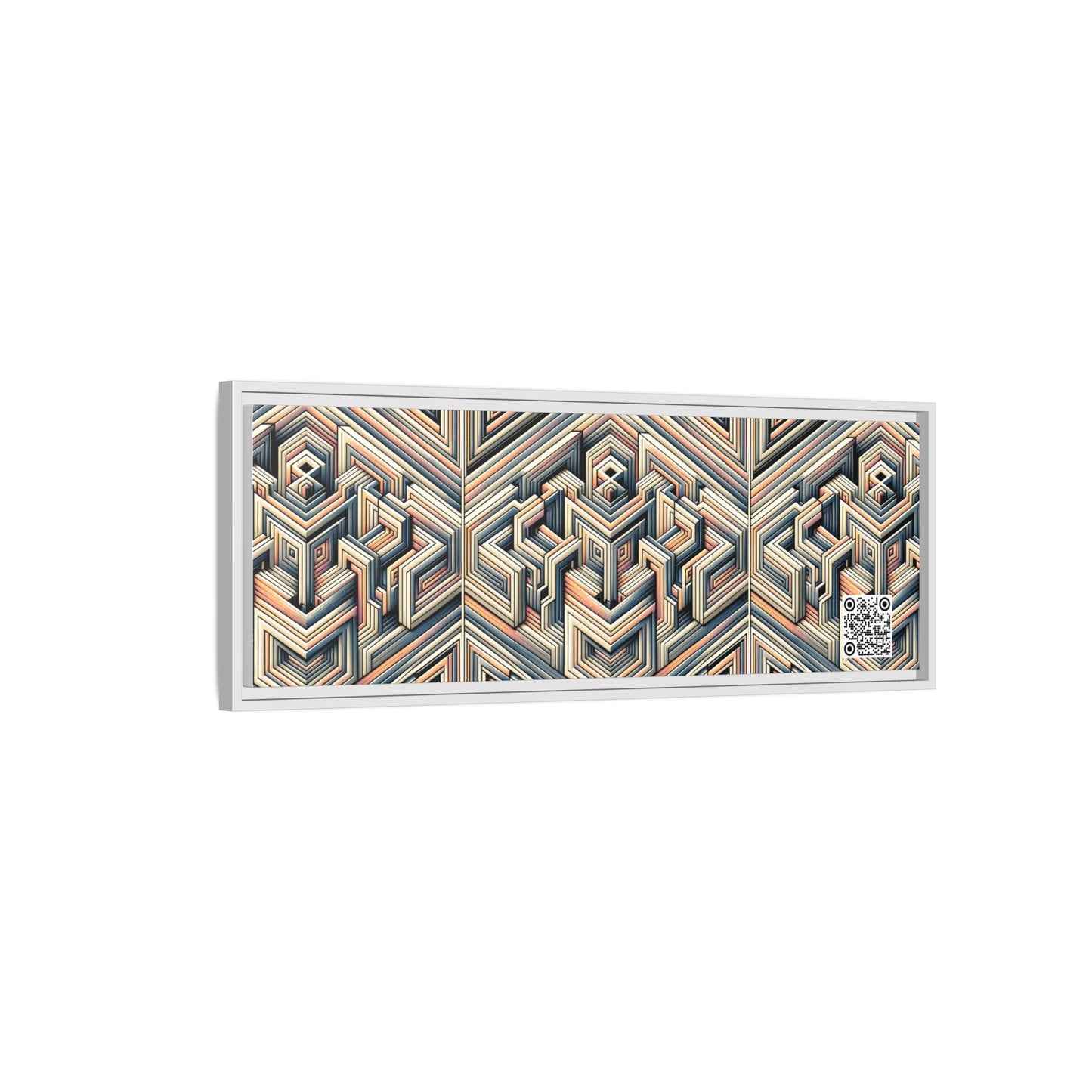 Tech Illusion Graphics Futuristic Artistry Matte Canvas, Framed (multi-color) - 8404 Design-52 B