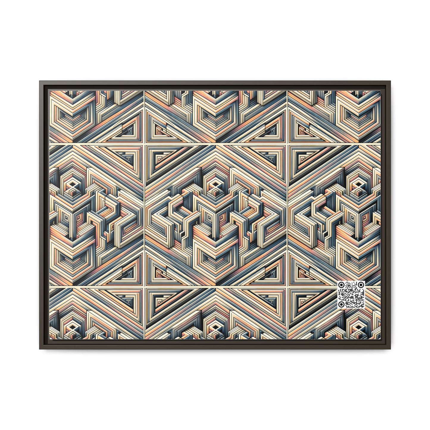 Tech Illusion Graphics Futuristic Artistry Matte Canvas, Framed (multi-color) - 8404 Design-52 A