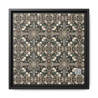 Cyber Garden Party Tech Garden Extravaganza Matte Canvas, Framed (multi-Color) - 8404 Design-66 A