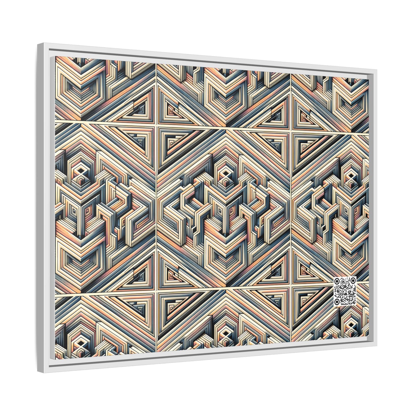 Tech Illusion Graphics Futuristic Artistry Matte Canvas, Framed (multi-color) - 8404 Design-52 A