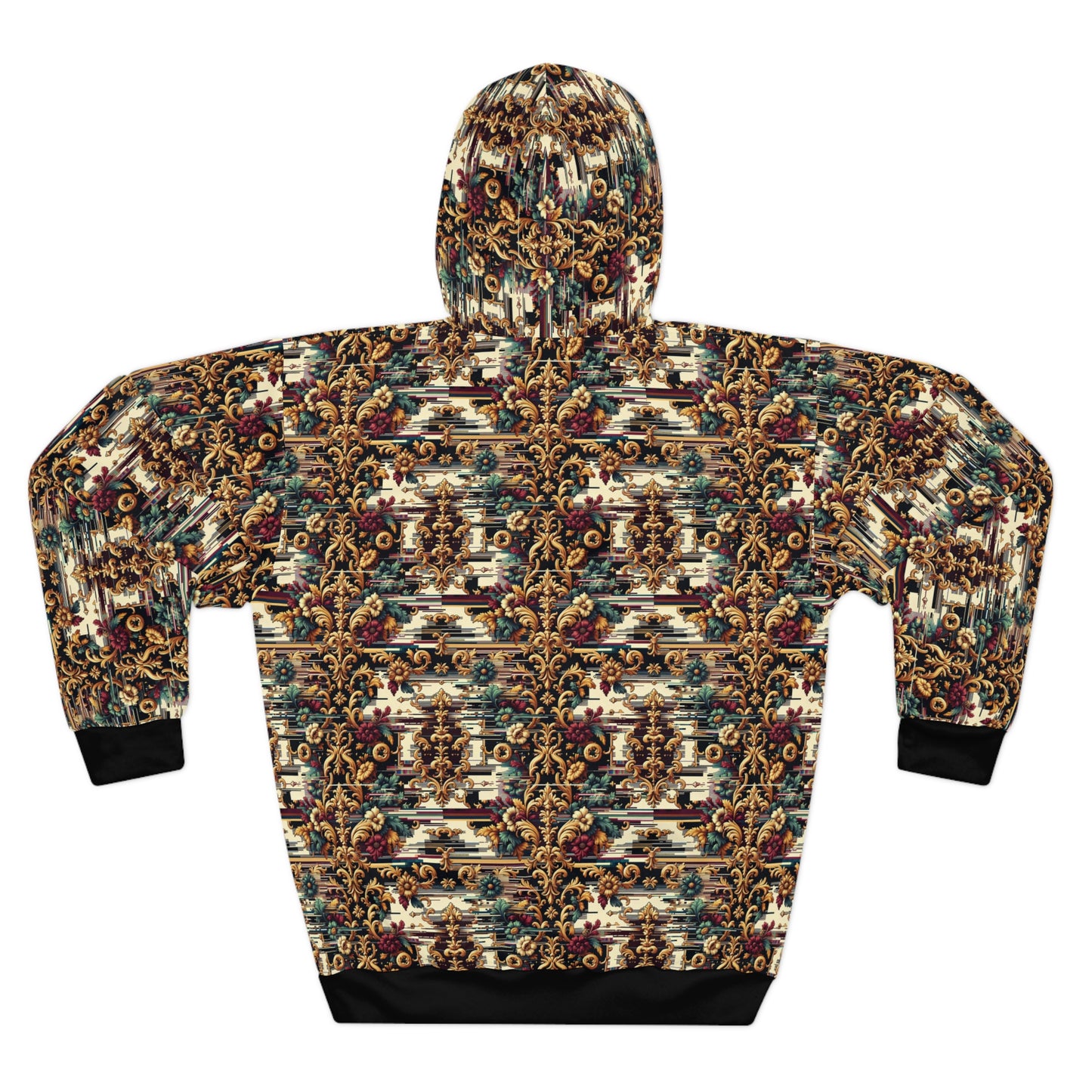 Digital Renaissance Modern Baroque Fusion Pullover Hoodie - 8404 Design-63