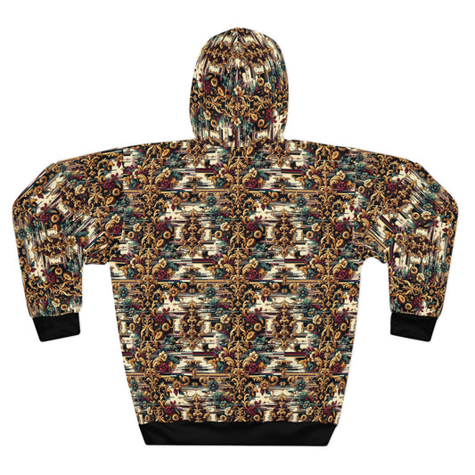 Digital Renaissance Modern Baroque Fusion Pullover Hoodie - 8404 Design-63