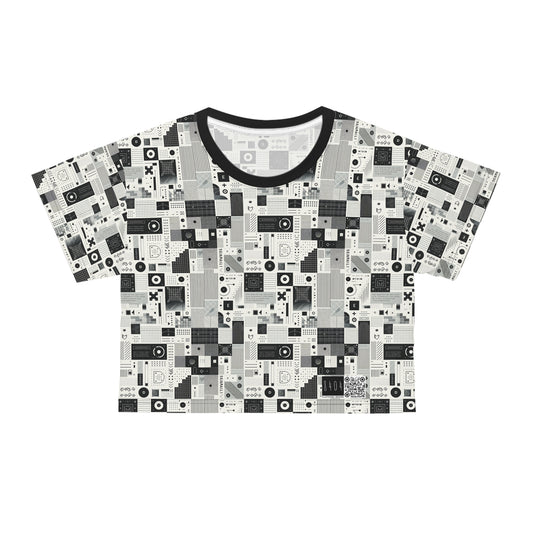 Digital Minimalism Minimalist Tech Crop Tee - 8404 Design-50