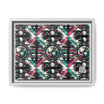 Digital Artistry Digital-native Streetwear Matte Canvas, Framed (multi-color) - 8404 Design-62 A