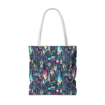 Digital Renaissance Tech-Forward Maximalism Tote Bag - 8404 Design-56