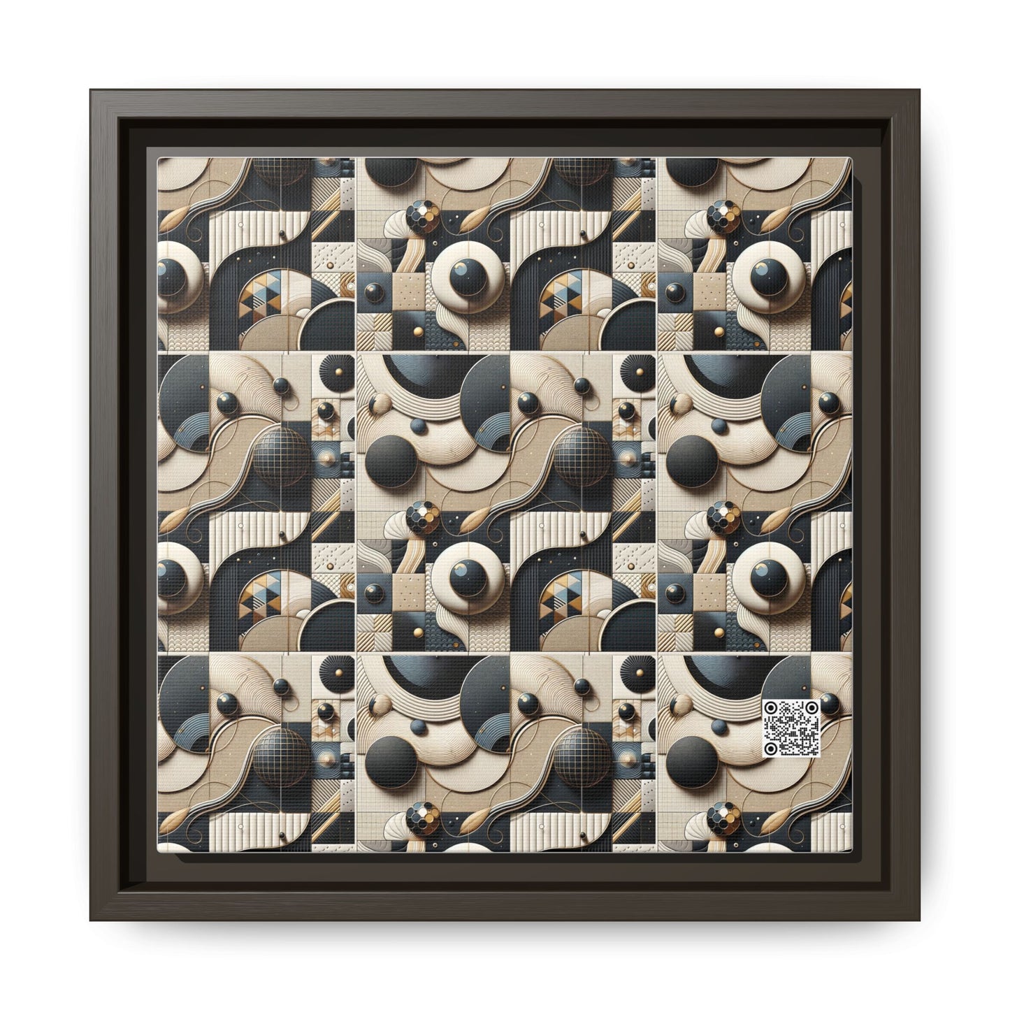 Tech-forward Luxe Streetwear Tech Luxe Fusion Matte Canvas, Framed (multi-color) - 8404 Design-71 B