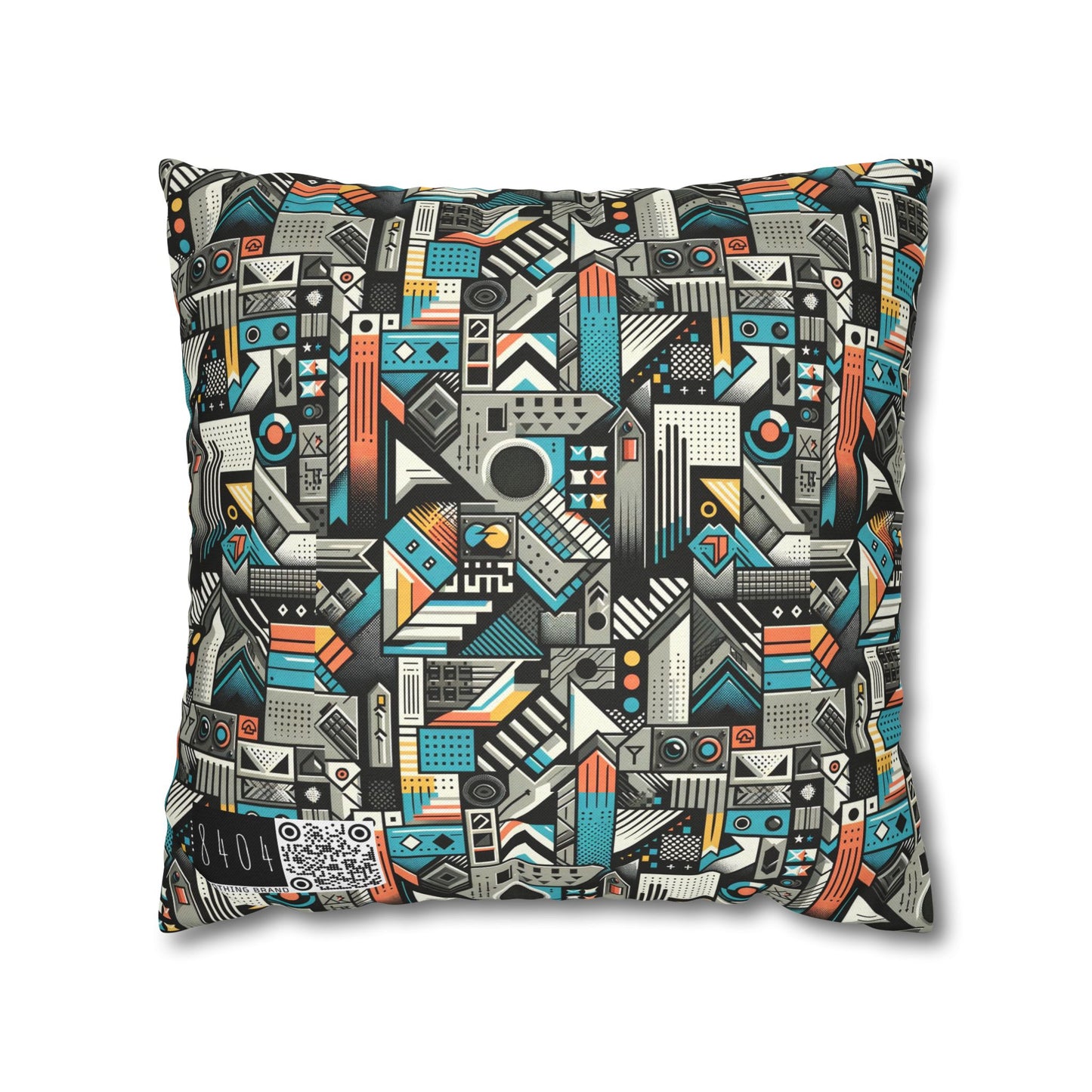 Digital Street Art Urban Street Style Spun Polyester Square Pillowcase - 8404 Design-81