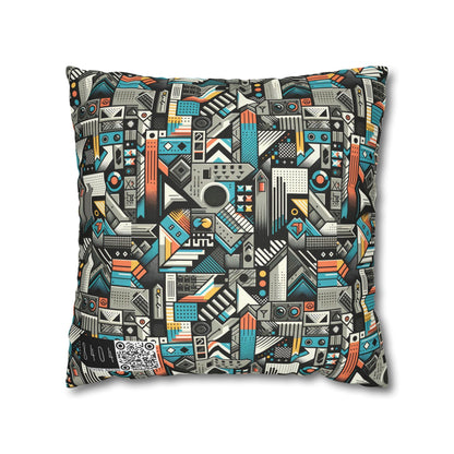 Digital Street Art Urban Street Style Spun Polyester Square Pillowcase - 8404 Design-81