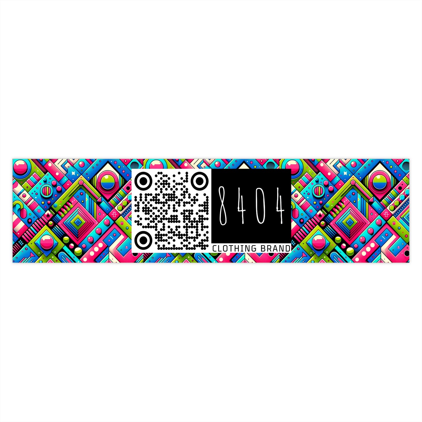 Neon Street Pop Vibrant and Eye-catching Bumper Sticker - 8404 Design-63