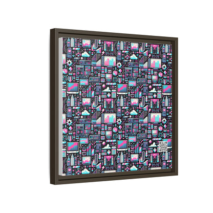 Digital Rebellion Youthful Streetwear with a Rebellious Digital Twist Matte Canvas, Framed (multi-color) - 8404 Design-71 B