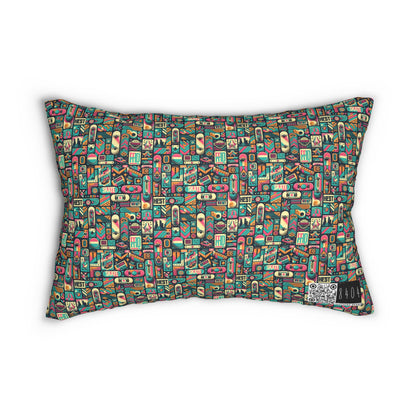 Skate Culture Revival Urban Retro Cool Spun Polyester Lumbar Pillow - 8404 Design-61 S