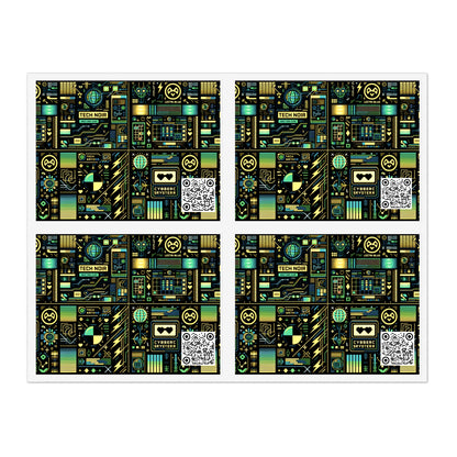 Digital Dystopia Tech Noir Sticker Sheets - 8404 Design-57