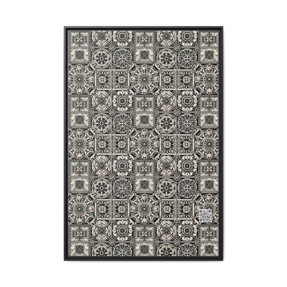 Cyber Garden Party Tech Garden Extravaganza Matte Canvas, Framed (multi-Color) - 8404 Design-45 A