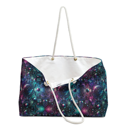 Galactic Hues Tech-Forward Cosmic Fusion Weekender Bag - 8404 Design-59
