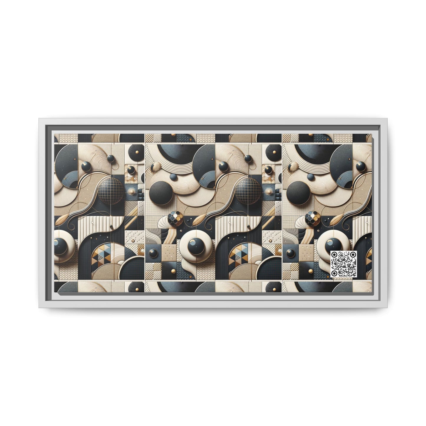 Tech-forward Luxe Streetwear Tech Luxe Fusion Matte Canvas, Framed (multi-color) - 8404 Design-71 B