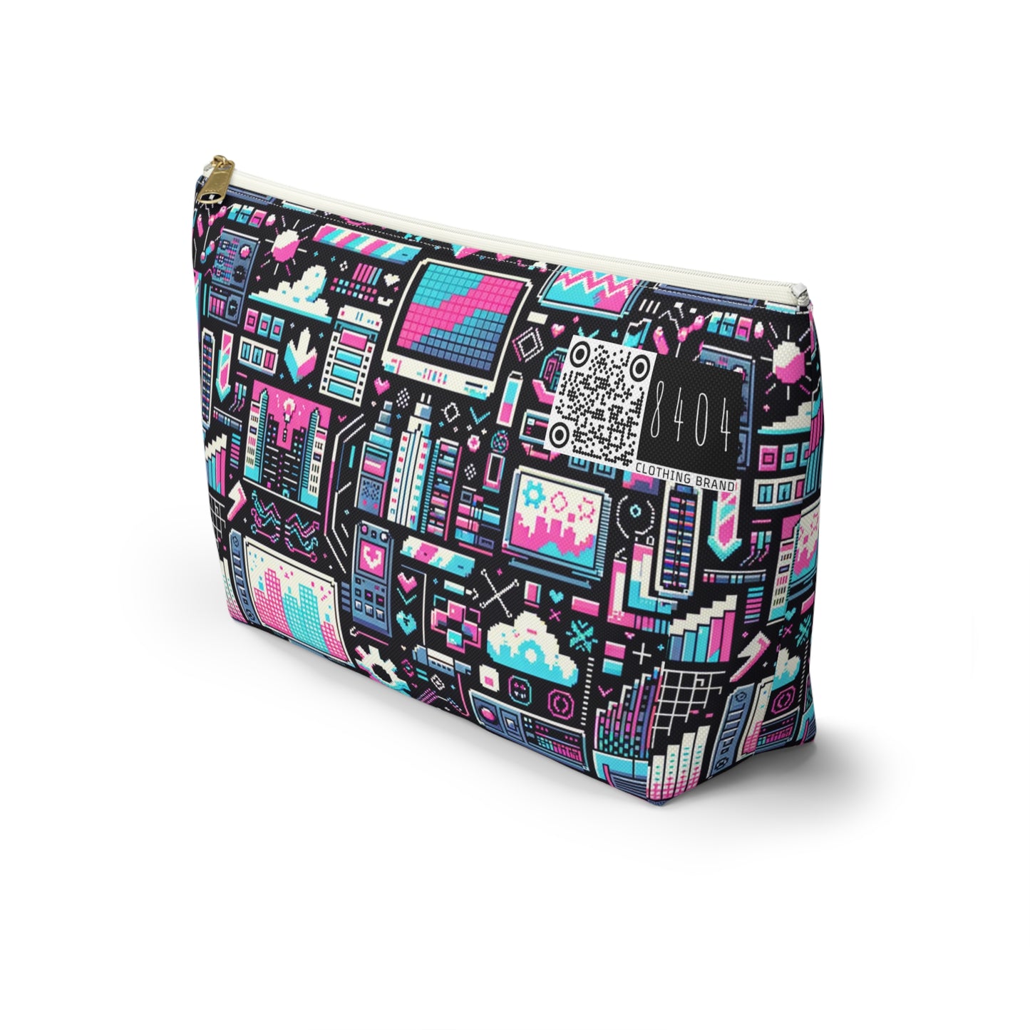 Digital Rebellion Youthful Streetwear with a Rebellious Digital Twist Accessory Pouch W T-bottom - 8404 Design-71