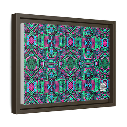 Digital Glitch Vibes Tech-Inspired Streetwear Matte Canvas, Framed (multi-Color) - 8404 Design-71 A