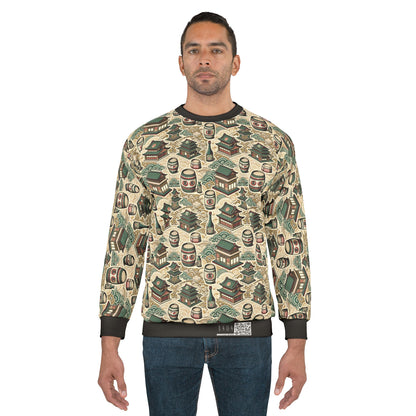 Cultural Artisanal Fusion Contemporary Cultural Elegance Sweatshirt - 8404 Design-68