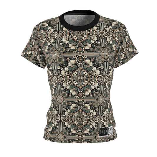 Cyber Garden Party Tech Garden Extravaganza Women's Cut & Sew Tee - 8404 Design-66