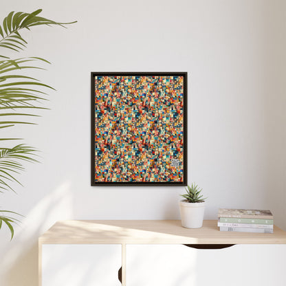 Digital Artistic Expression Artistic Streetwear Matte Canvas, Framed (multi-Color) - 8404 Design-46 B