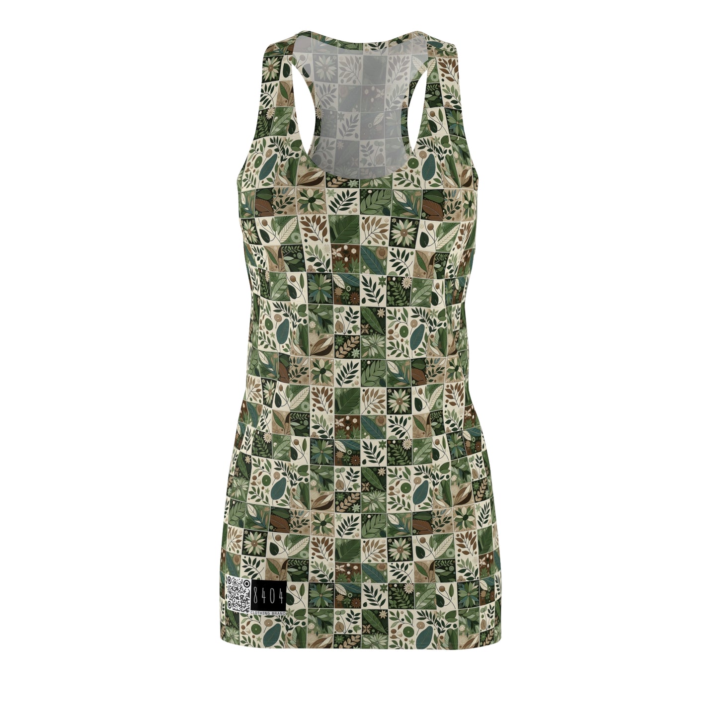 Streetwear Sustainability Environmentally Conscious Streetwear with a Natural Aesthetic Women's Cut & Sew Racerback Dress - 8404 Design-57
