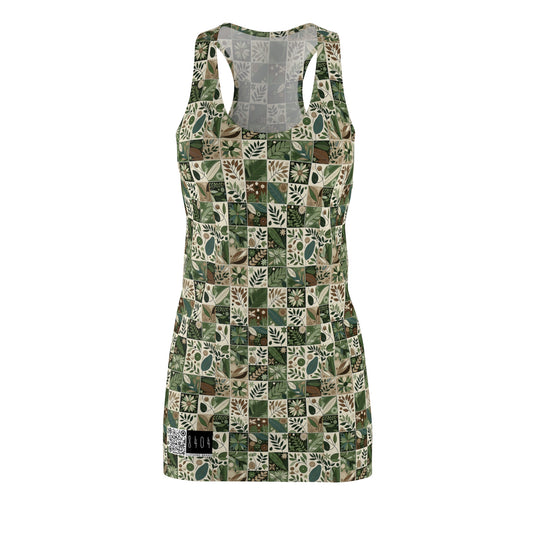 Streetwear Sustainability Environmentally Conscious Streetwear with a Natural Aesthetic Women's Cut & Sew Racerback Dress - 8404 Design-57